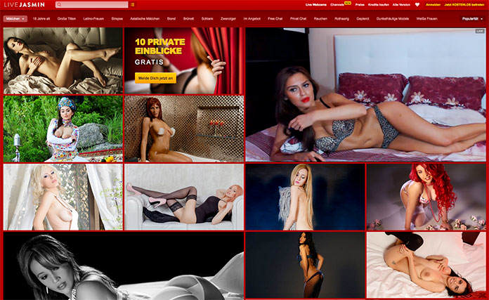 Startseite von LIveJasmin.com