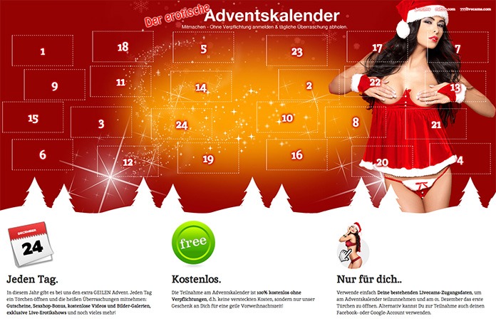 Sexy Adventskalender von 777livecams